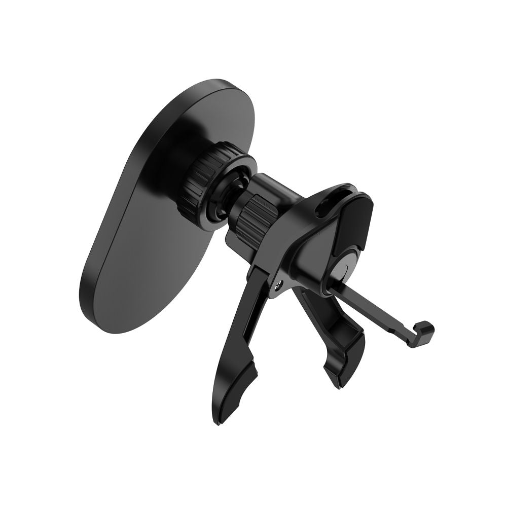 Tech-Protect MM15W-V6 Μαγνητική Βάση για τον Αεραγωγό του Αυτοκινήτου με Ασύρματη Φόρτιση MagSafe 15W - Black / Black