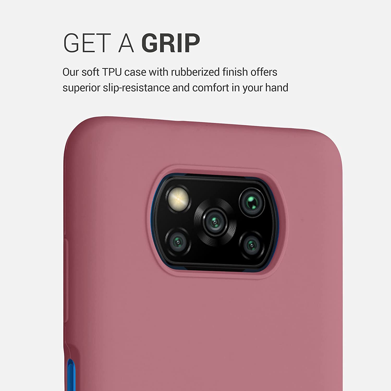 KW Xiaomi Poco X3 NFC / Poco X3 Pro Θήκη Σιλικόνης Rubber TPU - Deep Rusty Rose - 54345.167