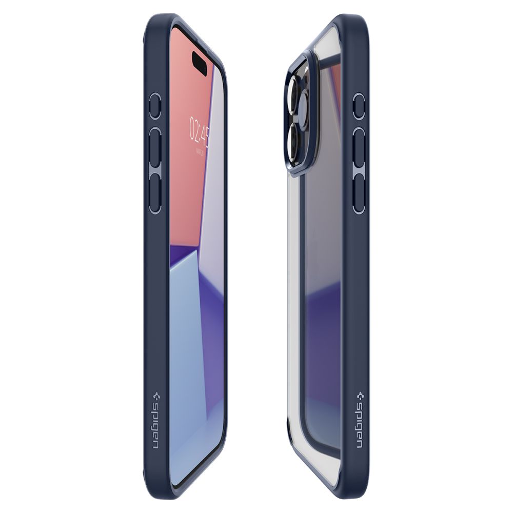 Spigen iPhone 15 Pro Max Ultra Hybrid Σκληρή Θήκη με Πλαίσιο Σιλικόνης - Navy Blue