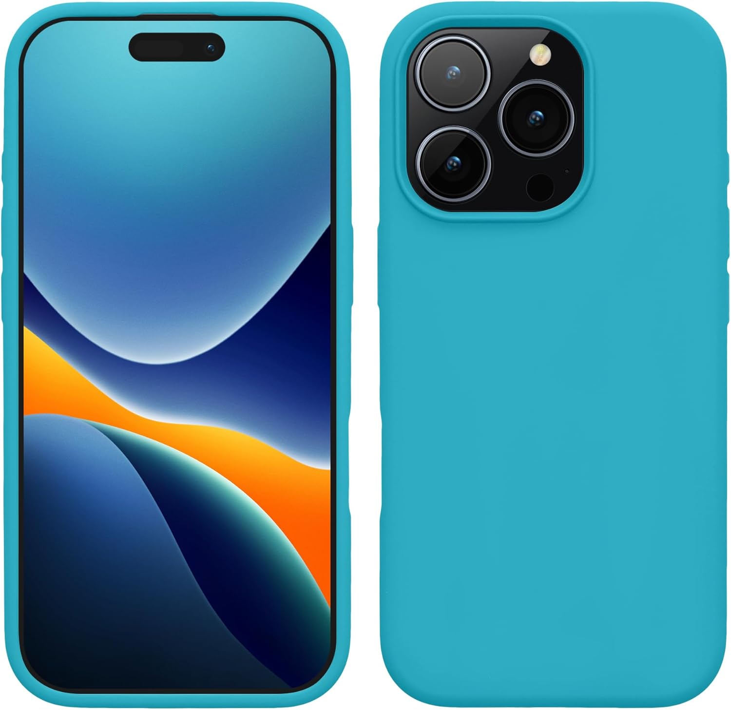 KW iPhone 16 Pro Θήκη Σιλικόνης Rubberized TPU - Cool Glacier
