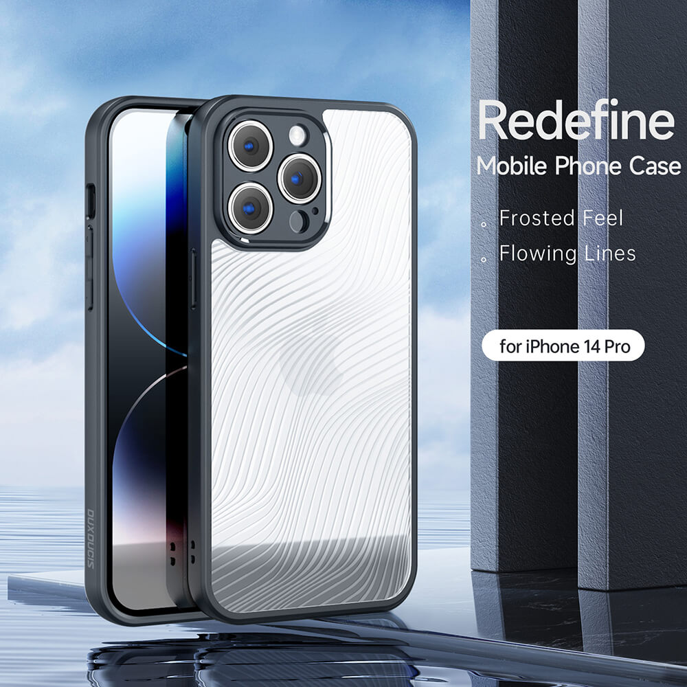 Dux Ducis iPhone 14 Pro Aimo MagSafe Σκληρή Θήκη με Πλαίσιο Σιλικόνης και MagSafe - Black