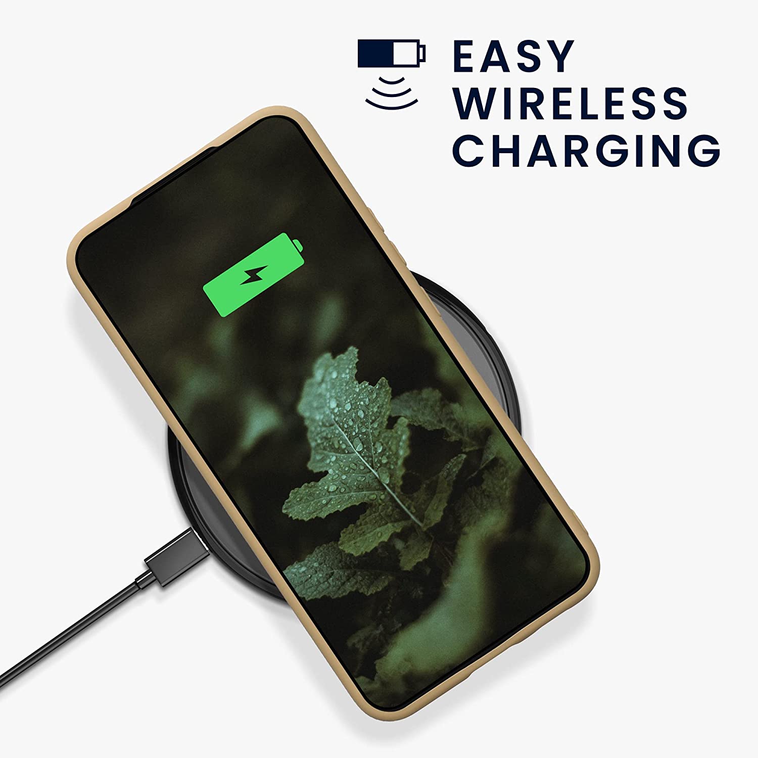 KW Samsung Galaxy S22 Plus Σκληρή Θήκη από Φελλό με Πλαίσιο Σιλικόνης - Light Brown - 58220.24