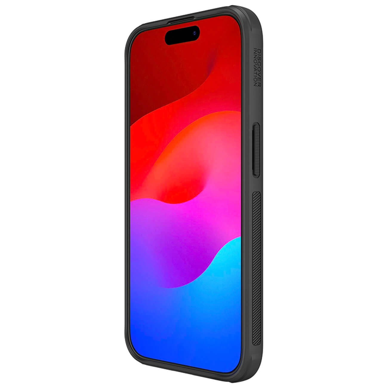 Nillkin iPhone 15 Pro Super Frosted Shield Pro Σκληρή Θήκη με Πλαίσιο Σιλικόνης - Black