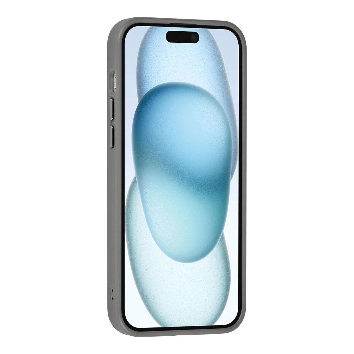 Tuniq iPhone 15 Plus / 14 Plus - MagSafe Σκληρή Θήκη με Πλαίσιο Σιλικόνης - Γκρι Ματ / Διάφανη