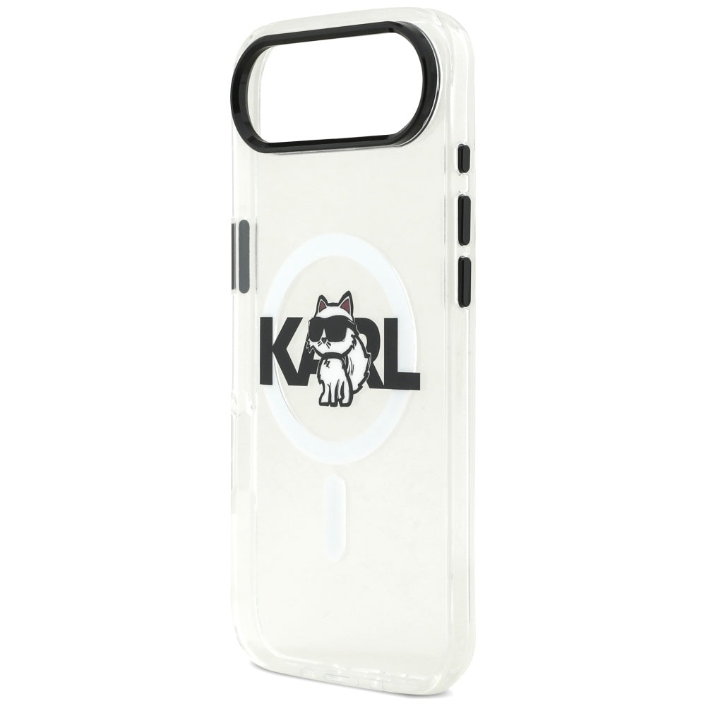 Karl Lagerfeld iPhone Air - IML Choupette Sketch Logo MagSafe - Σκληρή Θήκη με Πλαίσιο Σιλικόνης - Clear - KLHMP17MHGCHGKBT