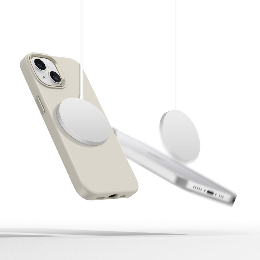 Tech-Protect iPhone 14 Silicone Pure Θήκη Σιλικόνης TPU με MagSafe - Cosmic Latte