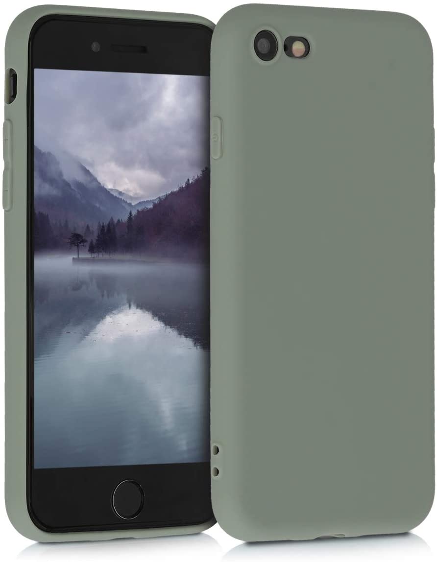 KW iPhone SE 2022 / SE 2020 / 7 / 8 Θήκη Σιλικόνης TPU - Grey Green - 39458.172