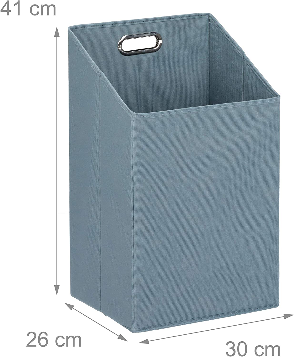 Relaxdays Ράφι Μπάνιου με Ενσωματωμένο Καλάθι Απλύτων - Natural - 4052025203108