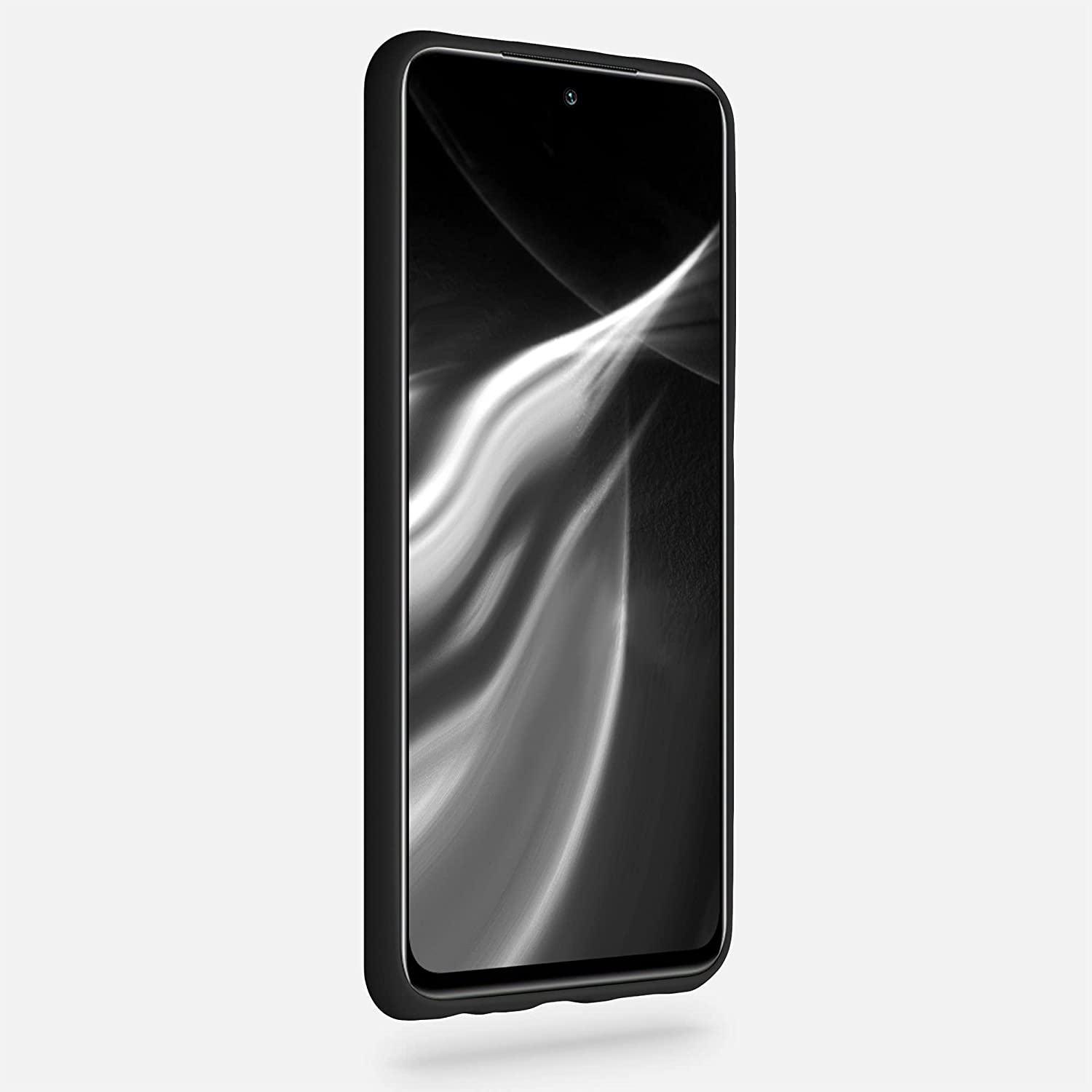 KW Xiaomi Redmi Note 10 / Note 10s / Poco M5s Θήκη Σιλικόνης TPU - Matte Black - 54541.47