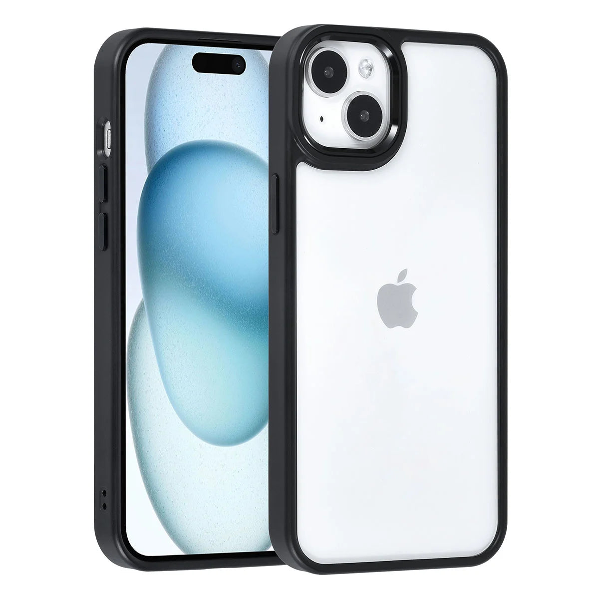 Tuniq iPhone 15 Plus / 14 Plus - Σκληρή Θήκη με Πλαίσιο Σιλικόνης - Μαύρο / Διάφανο