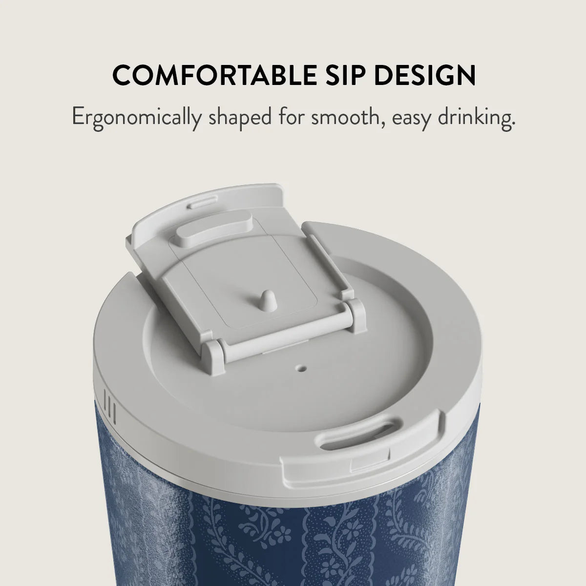 Burga Κούπα Θερμός από Ανοξείδωτο Ατσάλι - Flap Lid - 500ml - Denim Lover