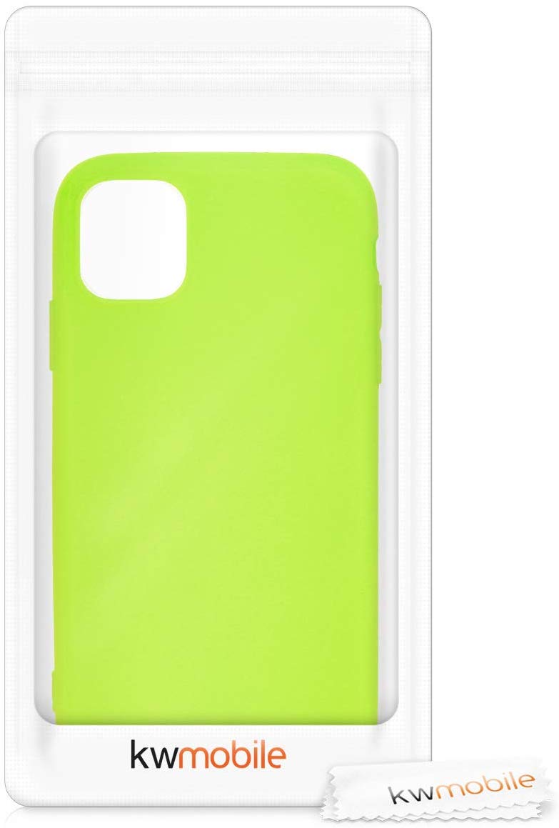 KW iPhone 11 Θήκη Σιλικόνης TPU - Neon Yellow - 49783.75