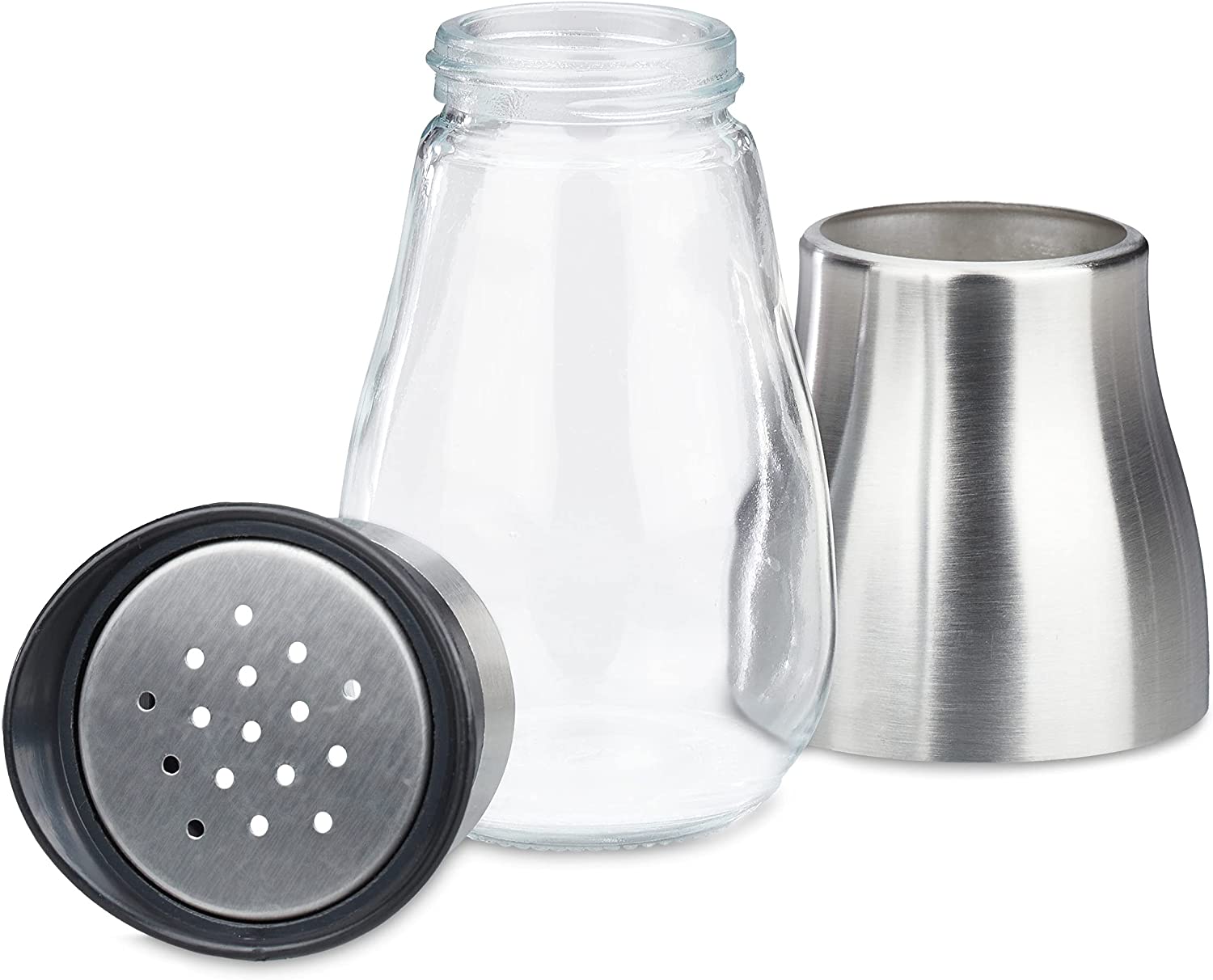 Relaxdays Καρουζέλ Μπαχαρικών με 12 Δοχεία - Black / Silver - 4052025367152