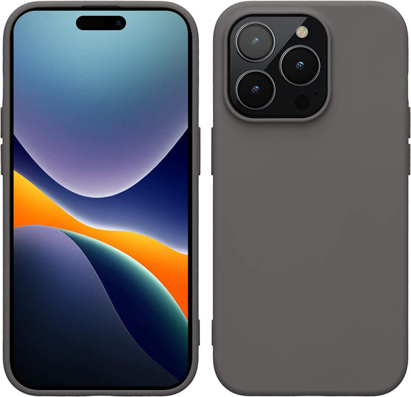 KW iPhone 14 Pro Θήκη Σιλικόνης Rubberized TPU - Stone Dust - 59081.155