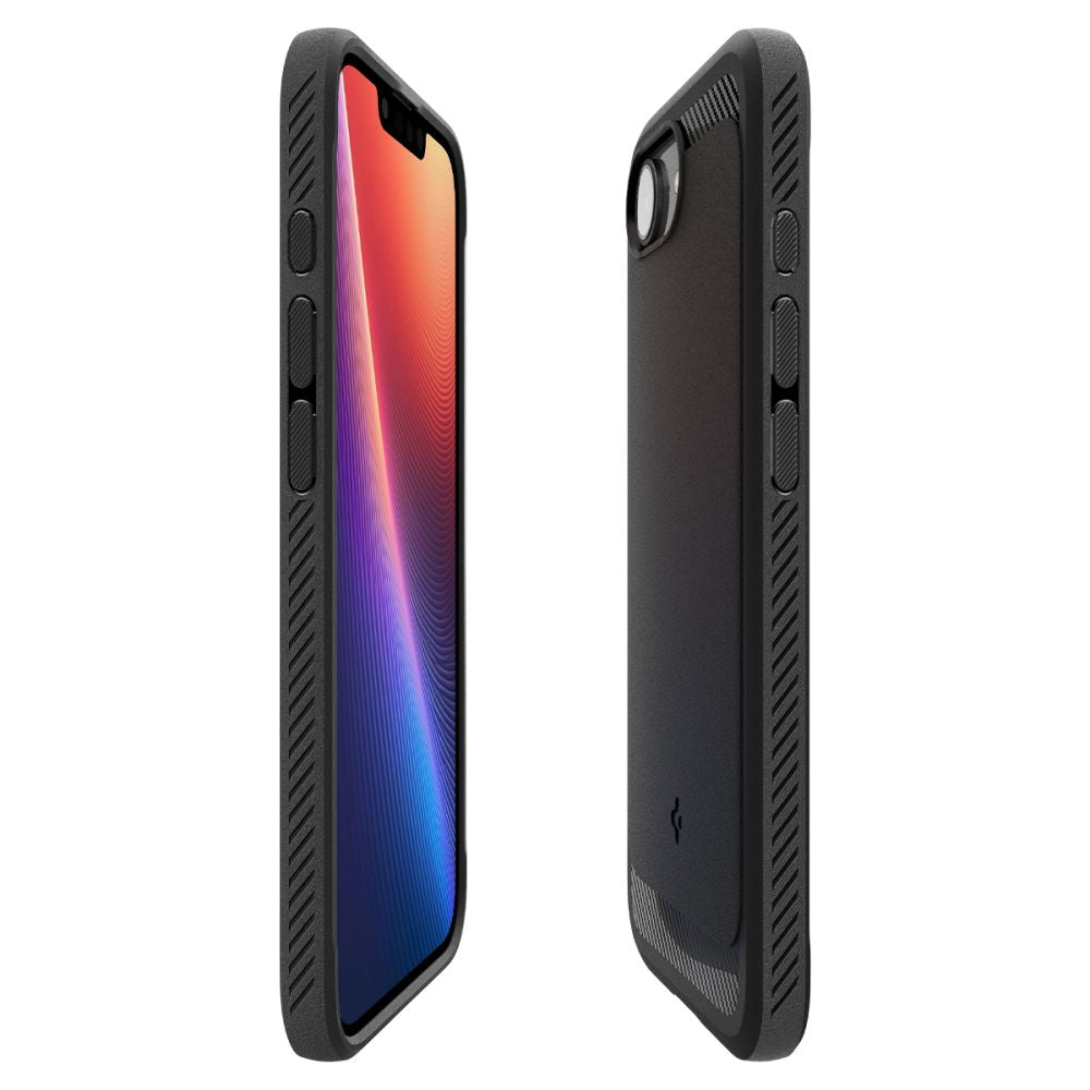 Spigen iPhone 16e Rugged Armor Mag Θήκη TPU με MagSafe - Matte Black