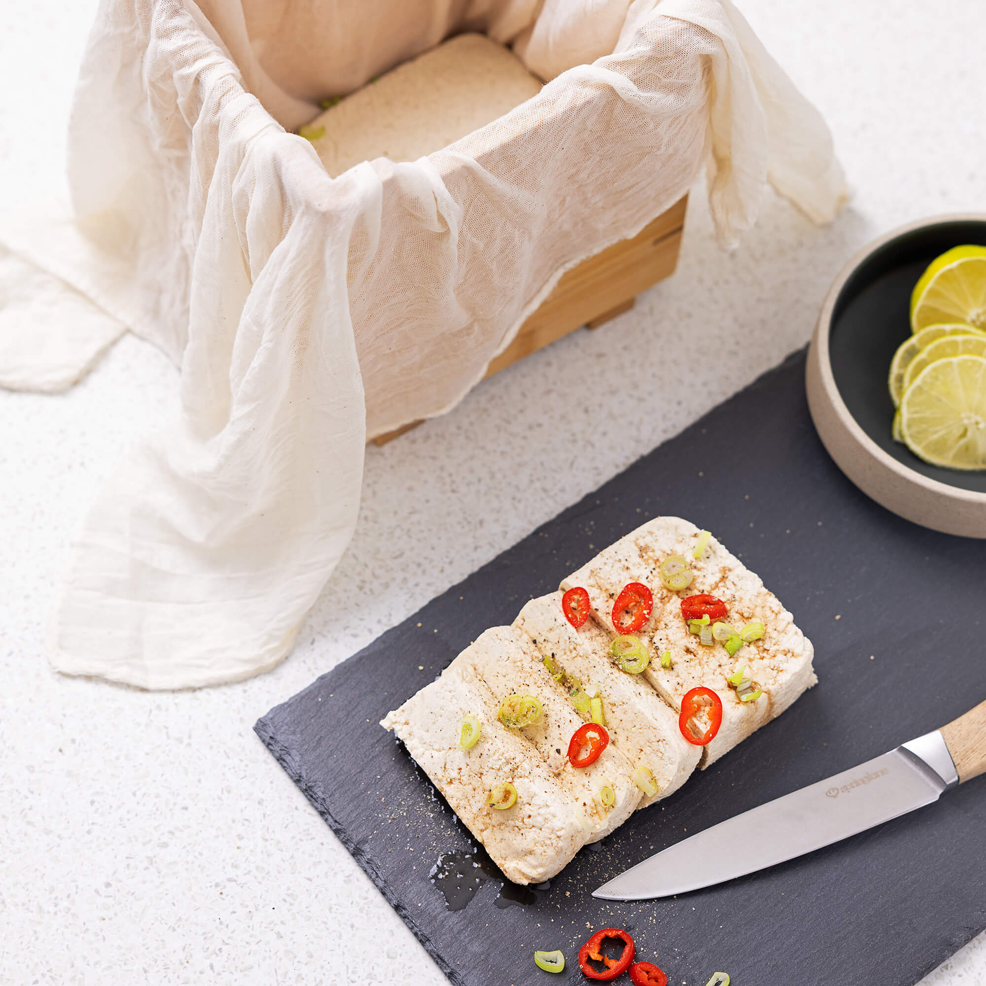 Navaris Παρασκευαστής Τόφου από Μπαμπού - Light Brown - 55921.01