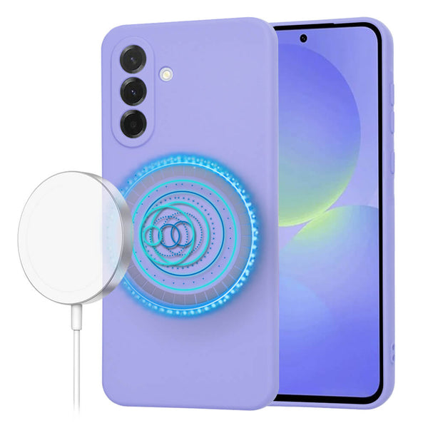 Techsuit Samsung Galaxy A36 5G SoftFlex MagSafe Θήκη Σιλικόνης - Light Purple