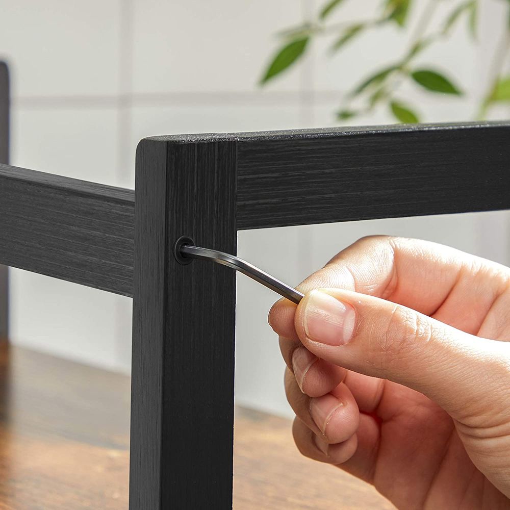 Songmics Ράφι για τον Πάγκο 3 Επιπέδων - ‎Black / Vintage Brown - OFS047B01