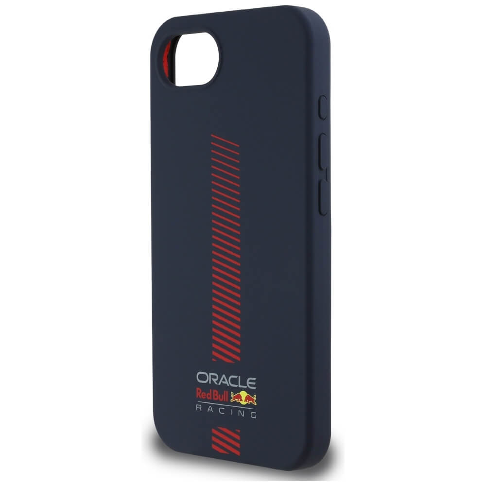 Red Bull iPhone 16e - Powerbar - MagSafe Σκληρή Θήκη με Πλαίσιο Σιλικόνης - Navy Blue - RBHMPSE424SIVGSV