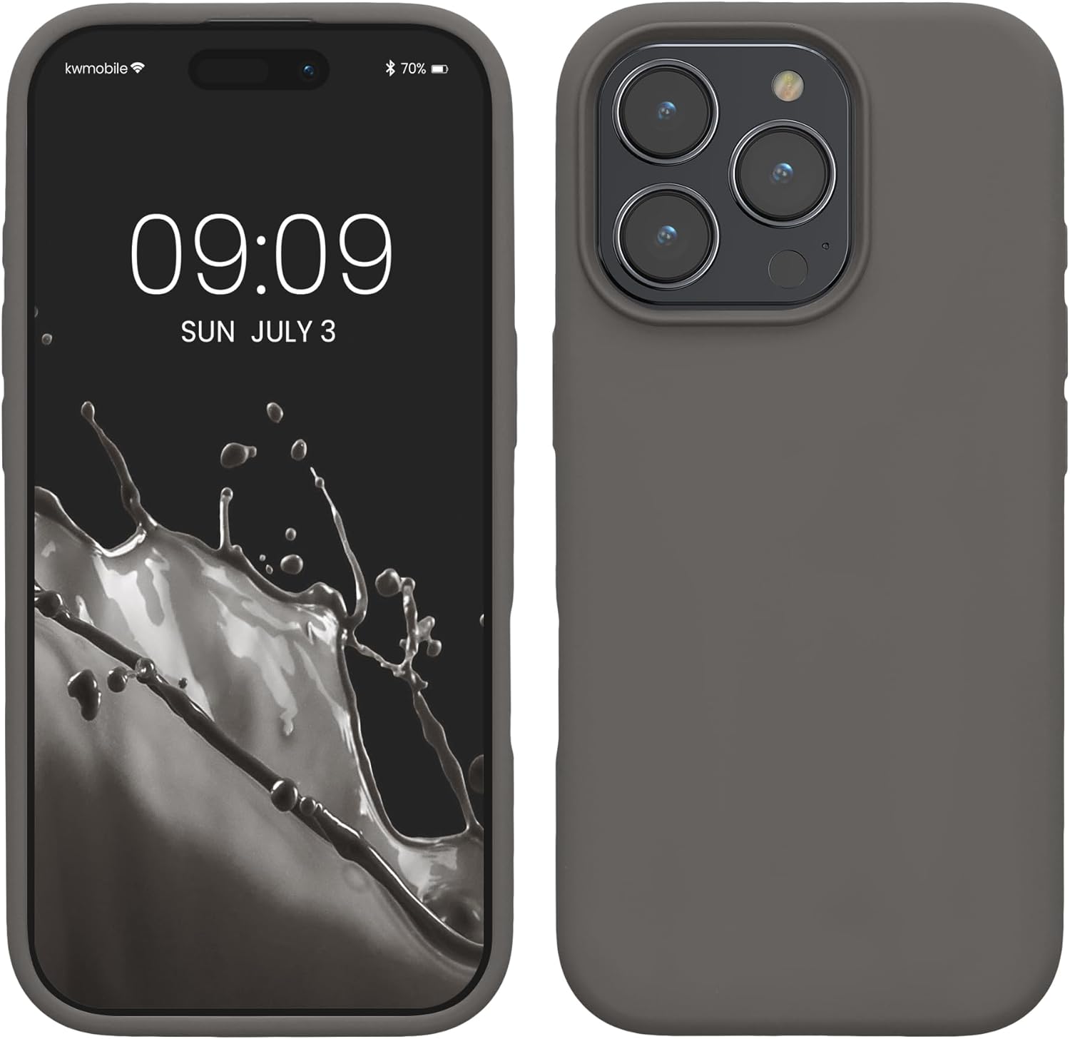 KW iPhone 16 Pro Max Θήκη Σιλικόνης Rubberized TPU - Stone Dust
