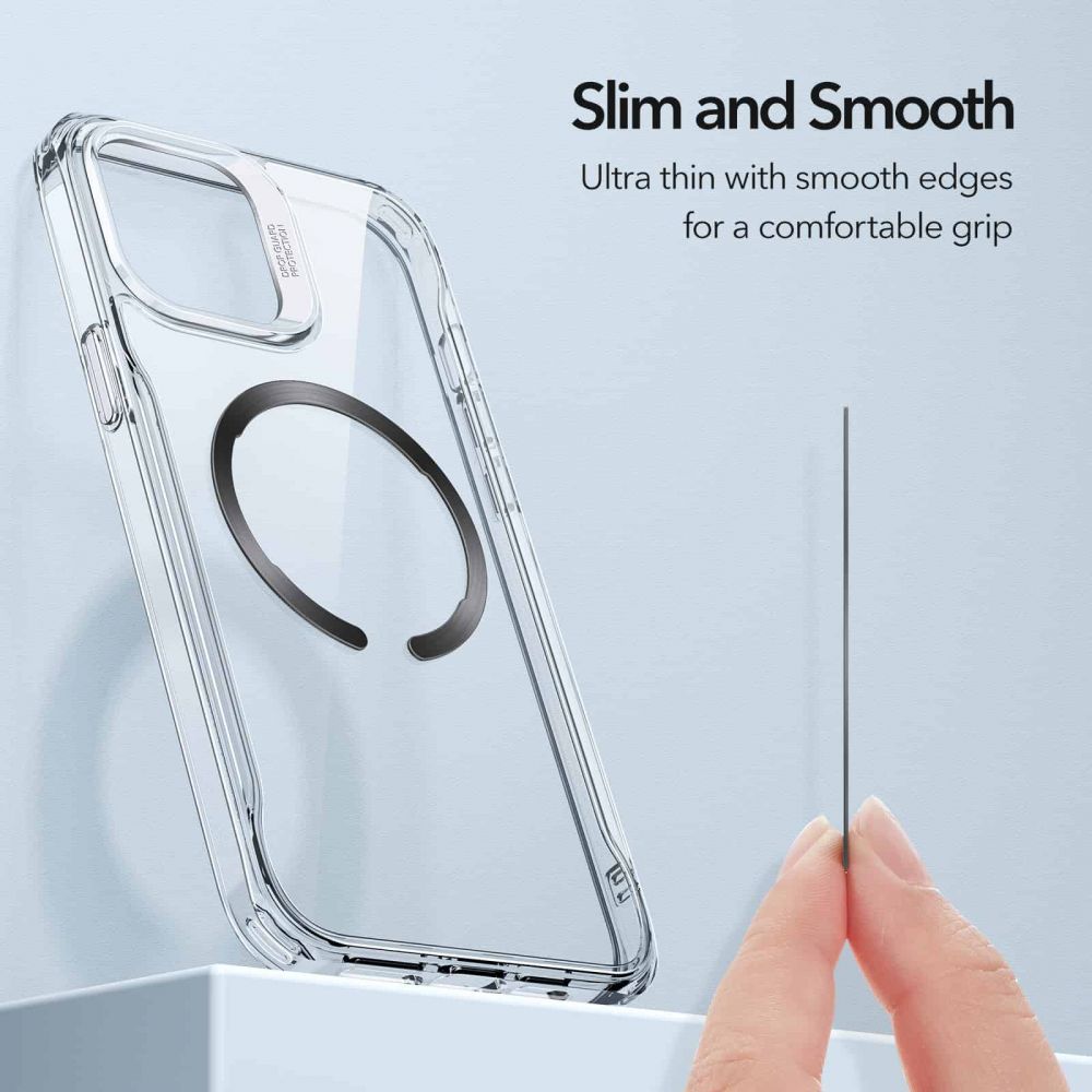 ESR HaloLock Universal Δακτύλιος MagSafe - Black - Silver