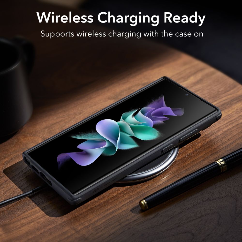 ESR Samsung Galaxy S23 Ultra Classic Kickstand Σκληρή Θήκη με Πλαίσιο Σιλικόνης και Stand - Διάφανη / Black