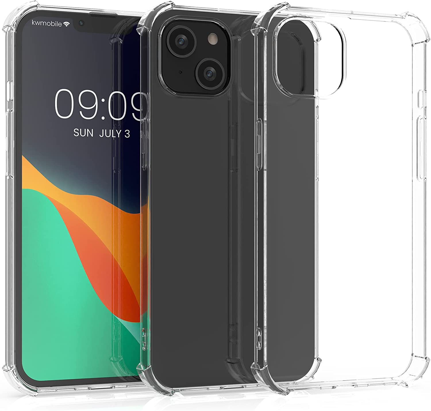 KW iPhone 14 Plus Θήκη Σιλικόνης TPU με Ενισχυμένες Γωνίες - Διάφανη - 59129.03