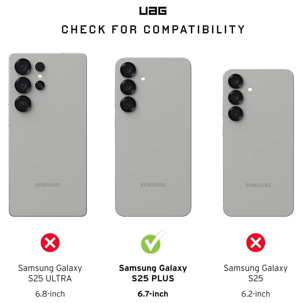 UAG Samsung Galaxy S25 Plus Essential Armor MagSafe Θήκη Σιλικόνης TPU με MagSafe - Black