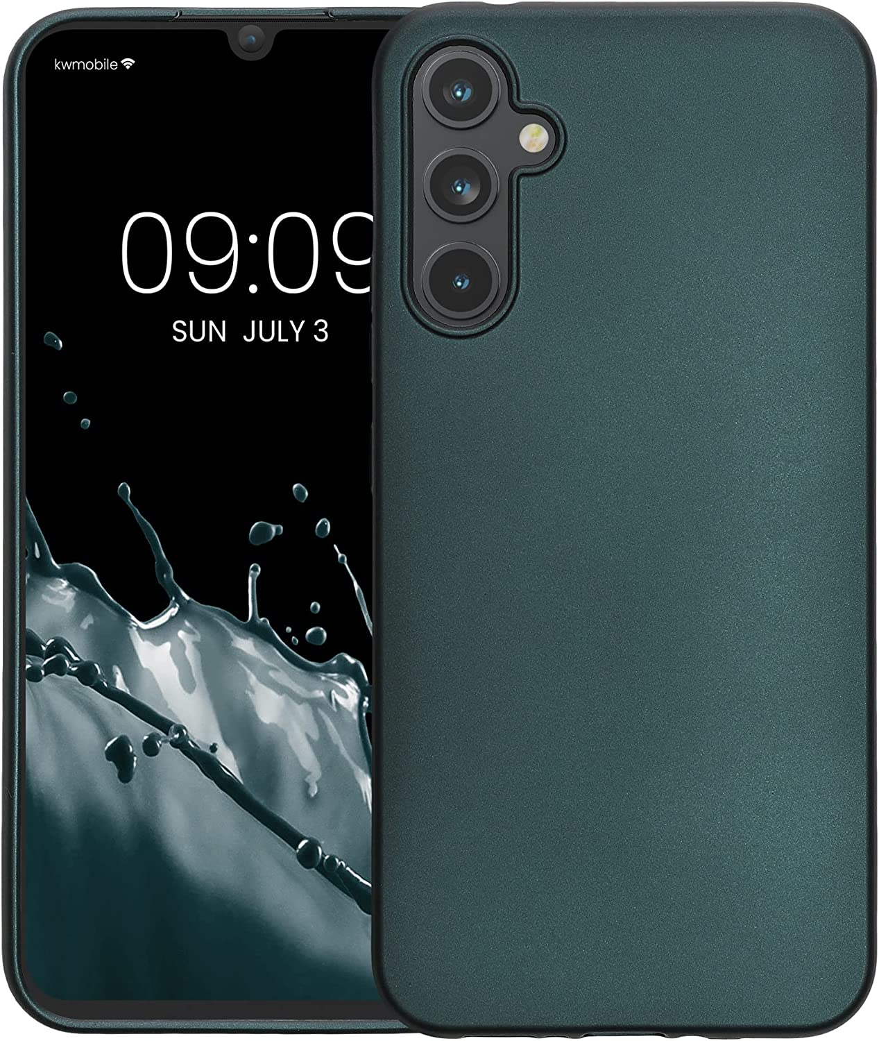 KW Samsung Galaxy A34 5G Θήκη Σιλικόνης TPU - Metallic Petrol - 60810.14