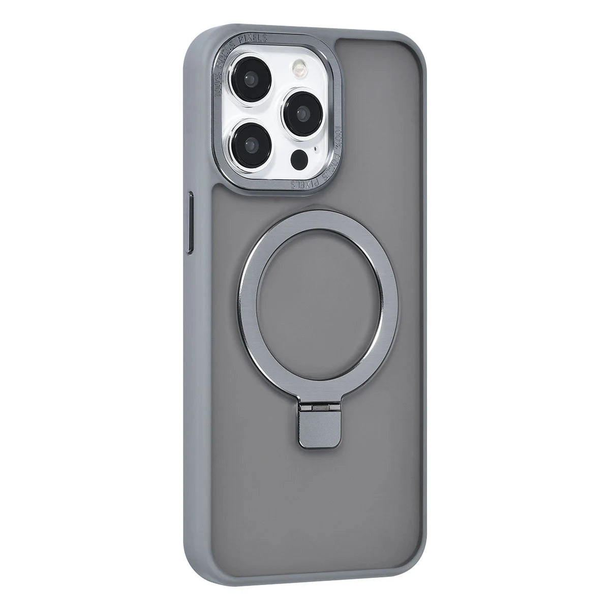 Tuniq iPhone 15 Pro Max - MagSafe Σκληρή Θήκη με Δαχτυλίδι Συγκράτησης - Grey