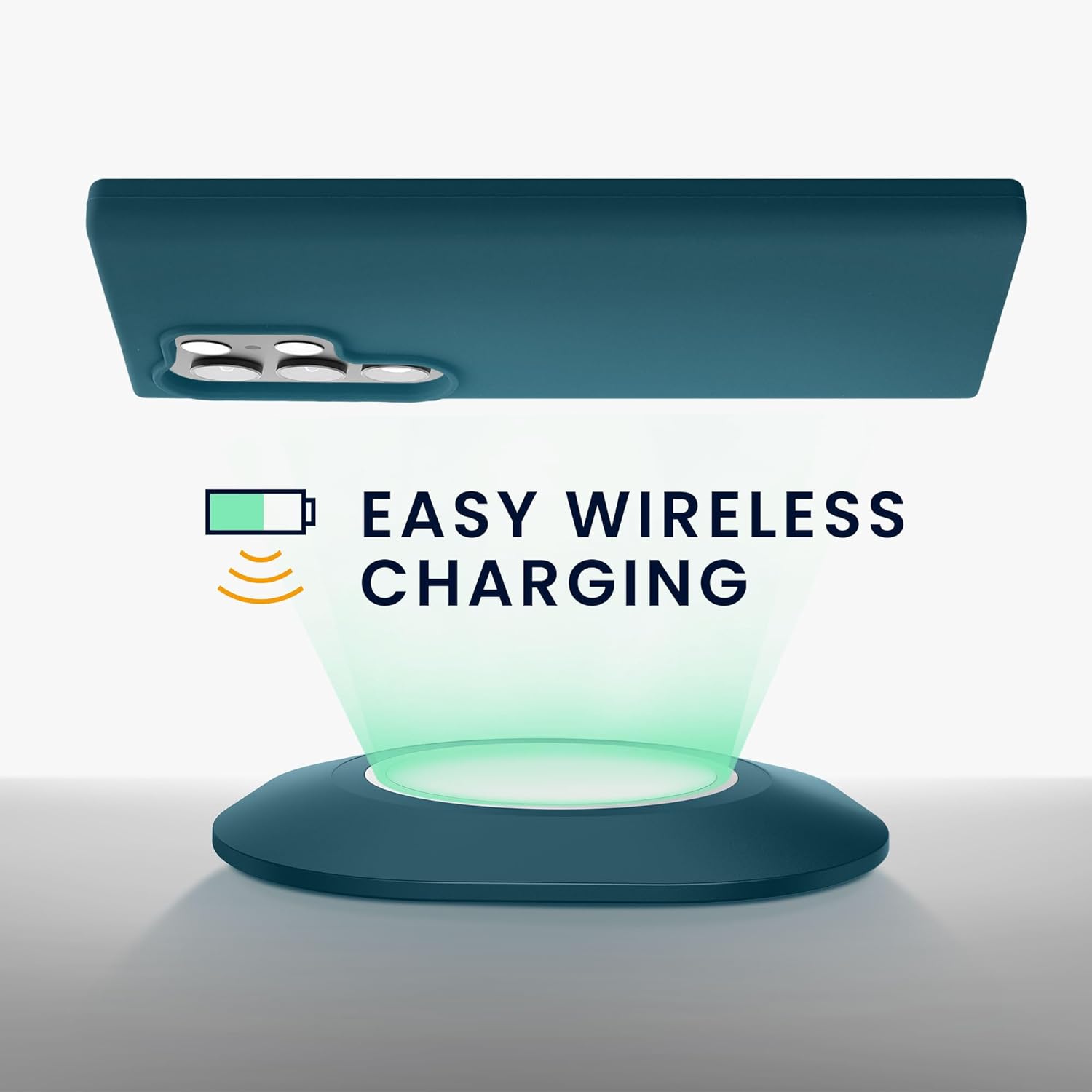 KW Samsung Galaxy S24 Ultra Θήκη Σιλικόνης Rubberized TPU - Petrol Matte