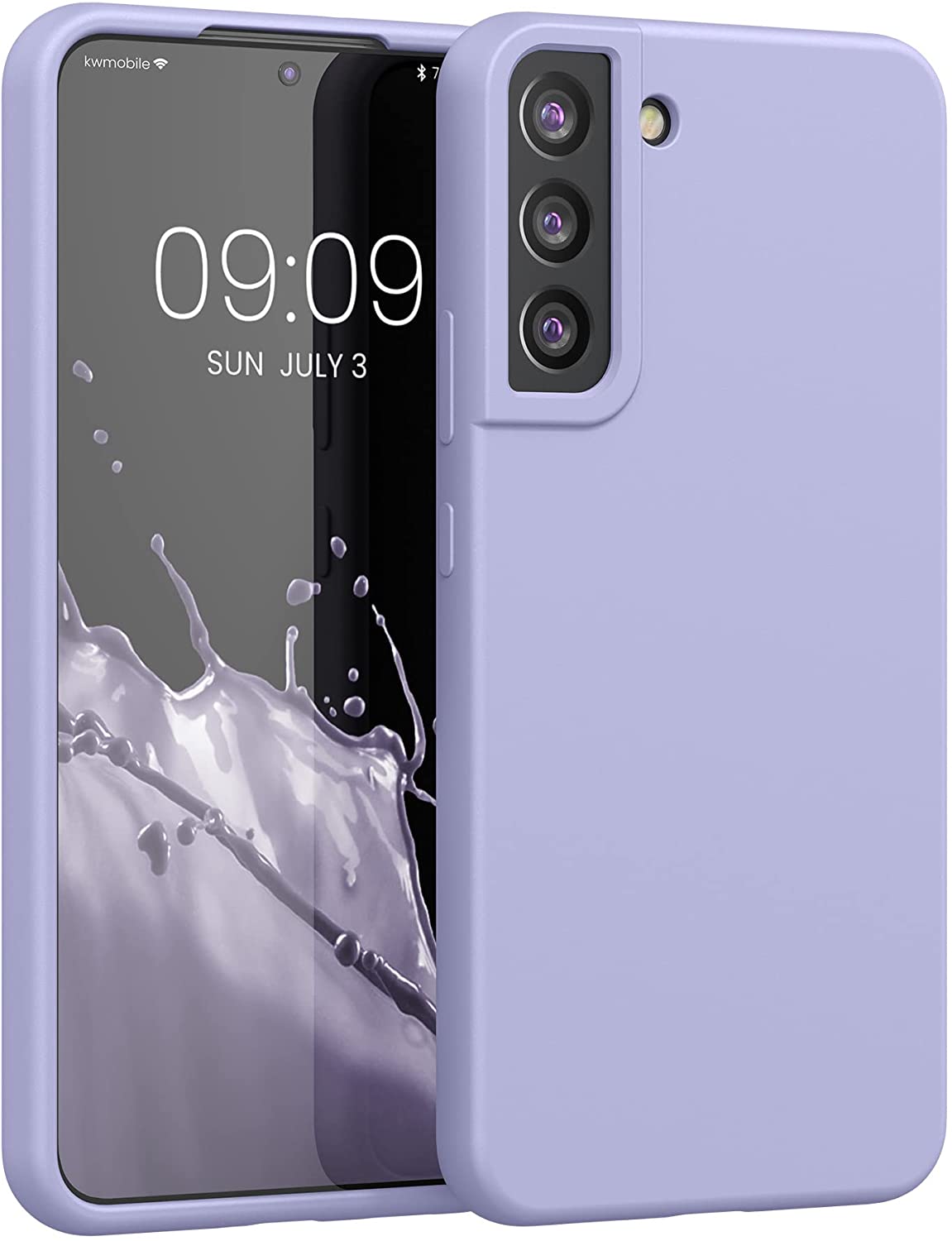 KW Samsung Galaxy S22 Plus Θήκη Σιλικόνης Rubberized TPU - Pastel Lavender - 56761.139