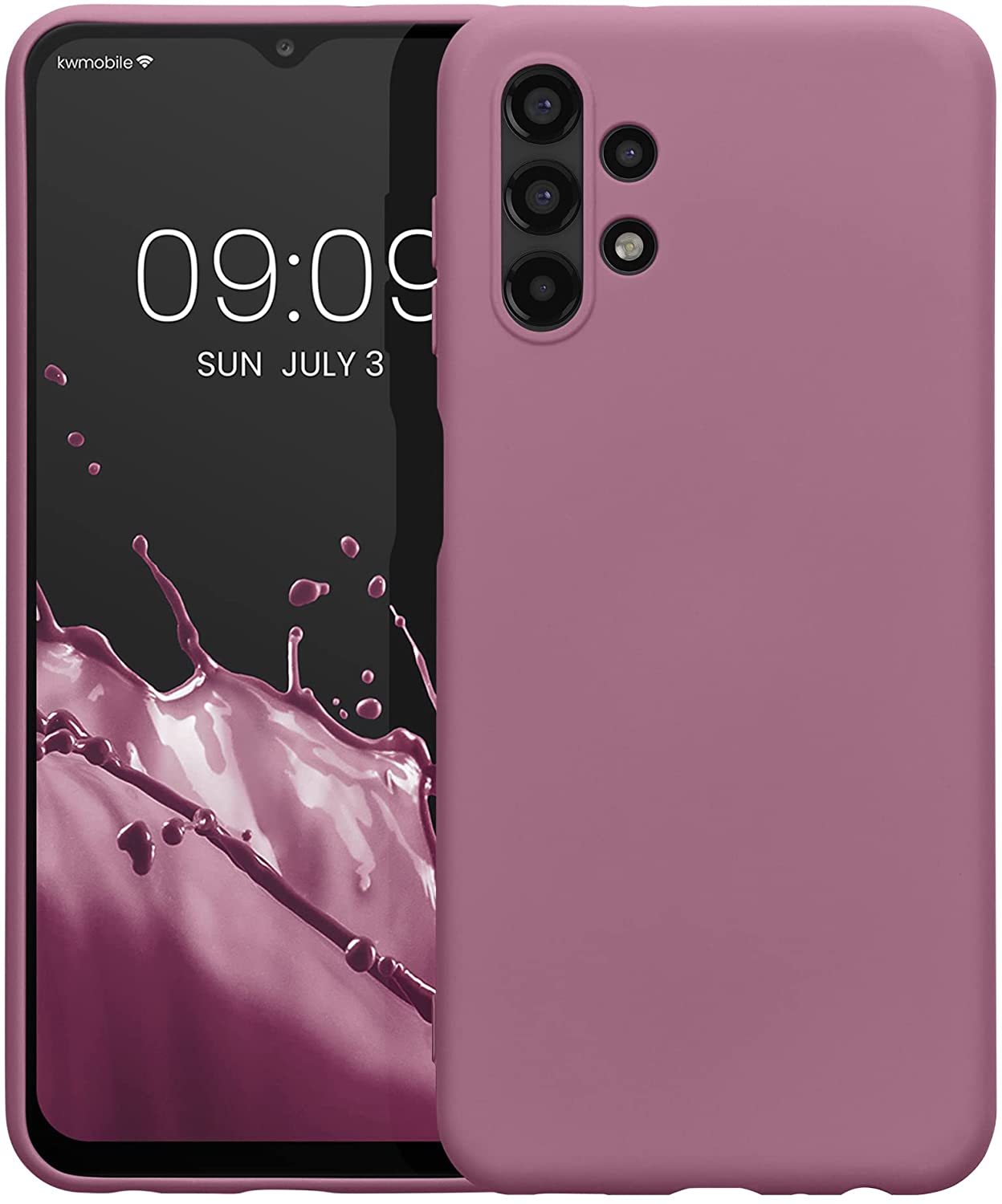 KW Samsung Galaxy A13 4G Θήκη Σιλικόνης Rubberized TPU - Deep Rusty Rose - 58049.167