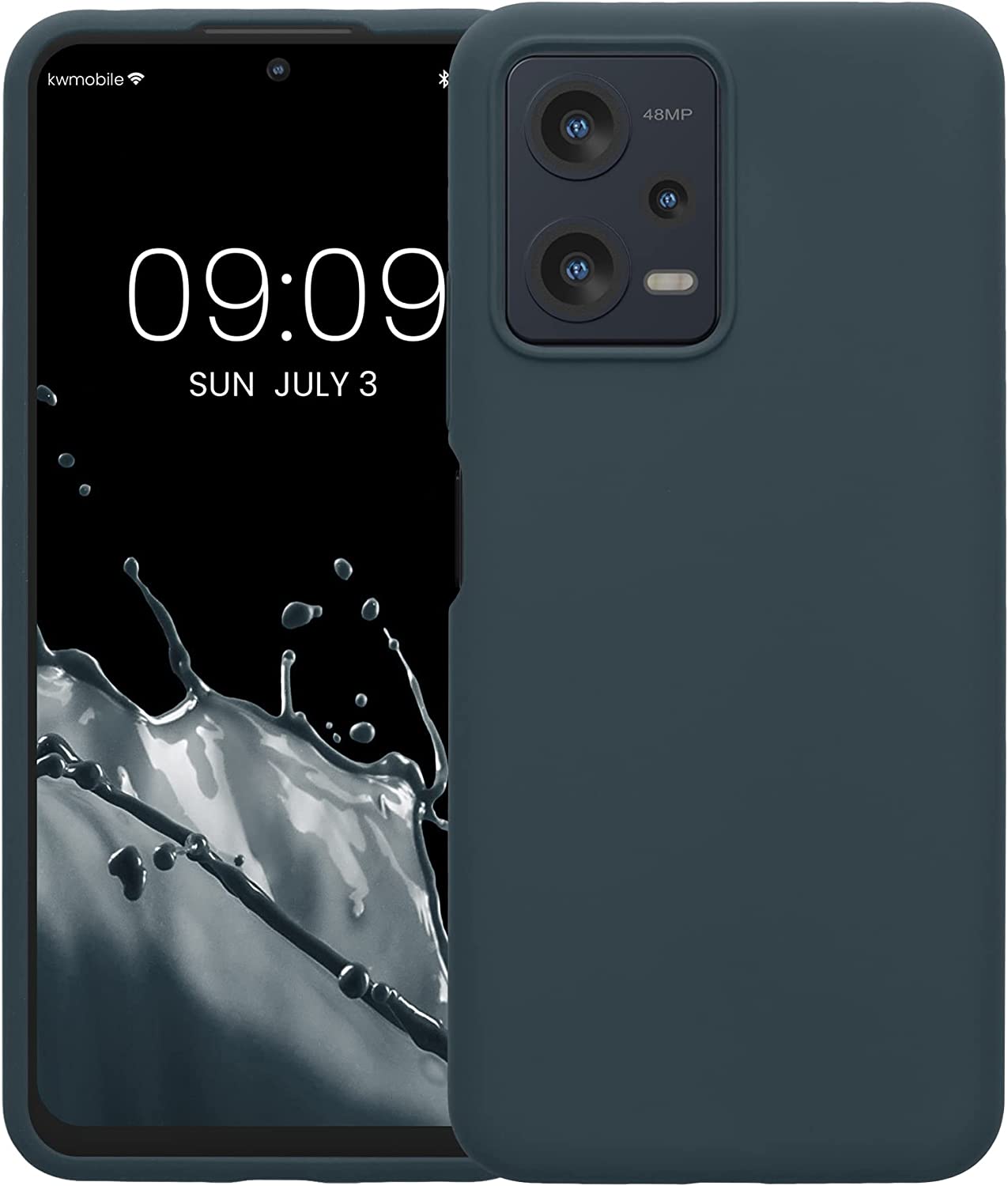 KW Xiaomi Redmi Note 12 5G / Poco X5 5G Θήκη Σιλικόνης Rubberized TPU - Dark Slate - 60889.202