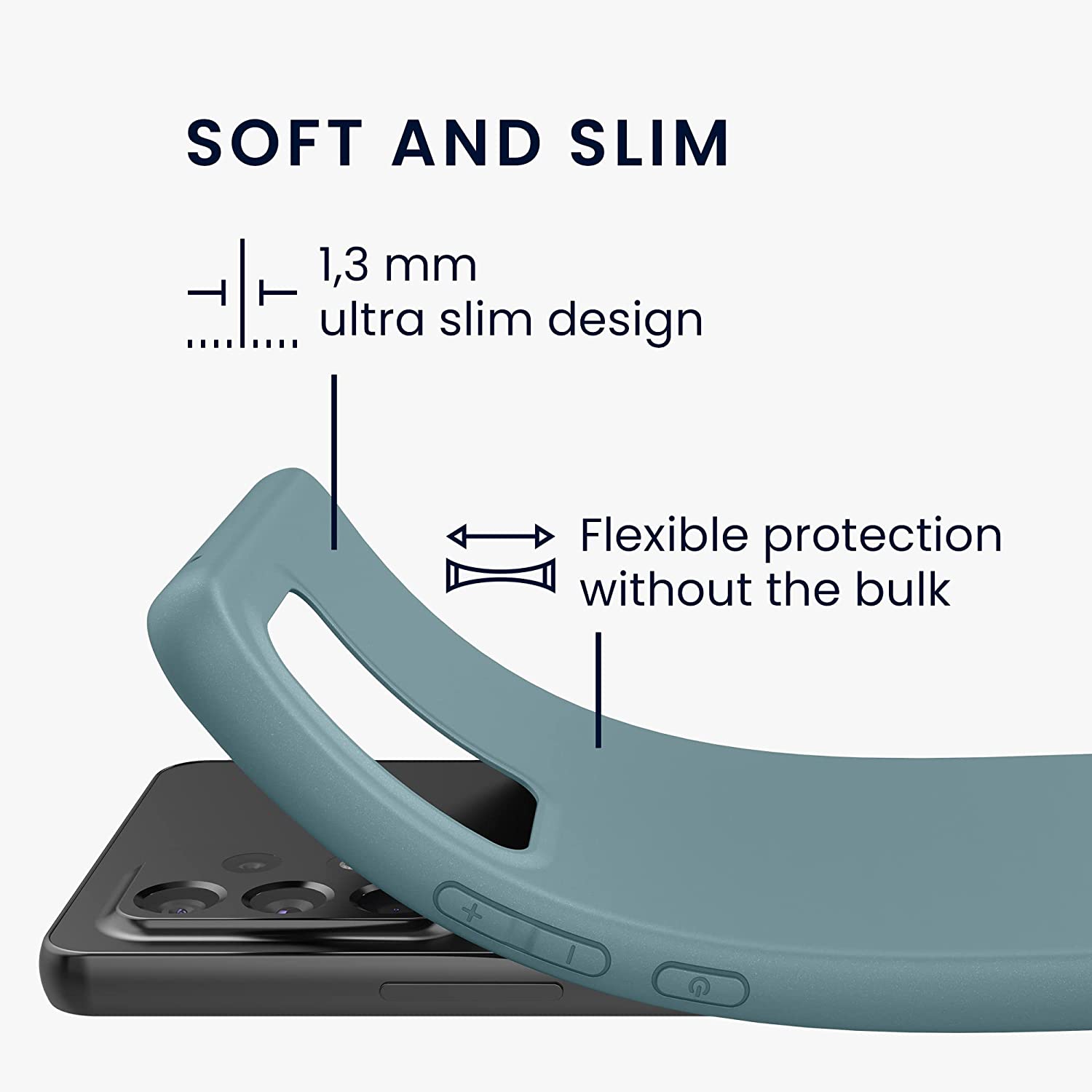 KW Samsung Galaxy A53 5G Θήκη Σιλικόνης TPU - Arctic Night - 57808.207