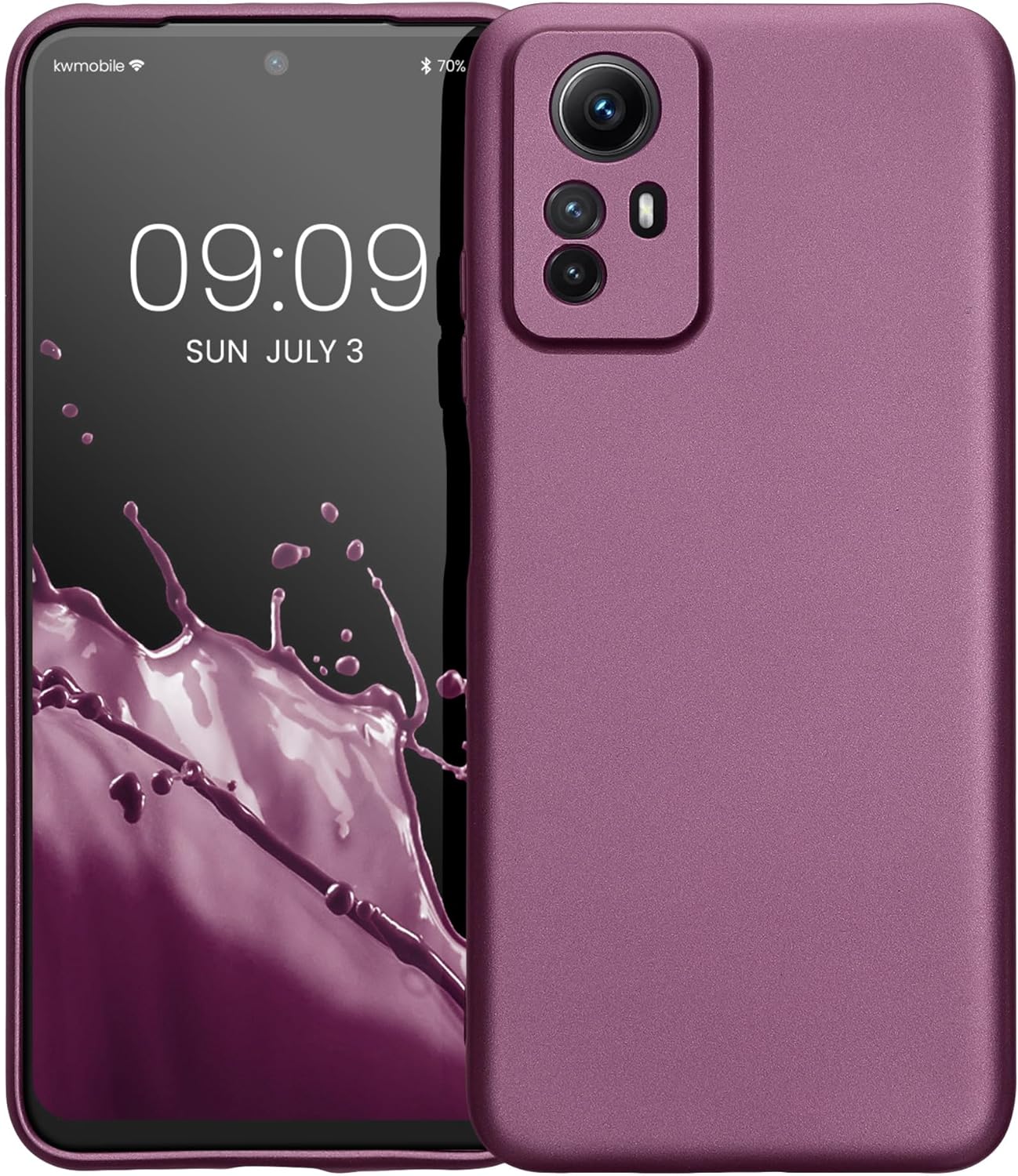 KW Xiaomi Redmi Note 12S Θήκη Σιλικόνης TPU - Metallic Lavender - 60710.230
