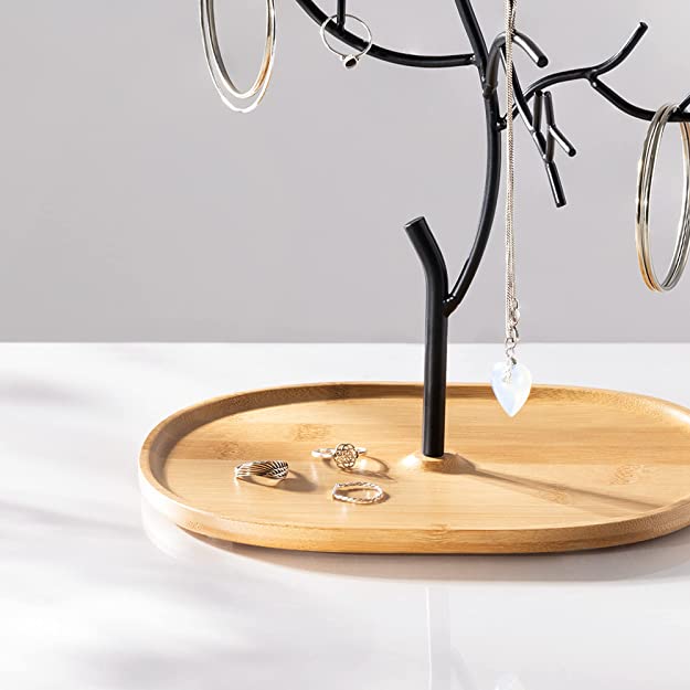 Navaris Stand Κοσμημάτων από Μέταλλο και Ξύλο - Design Tree - Black - 45615.01.3
