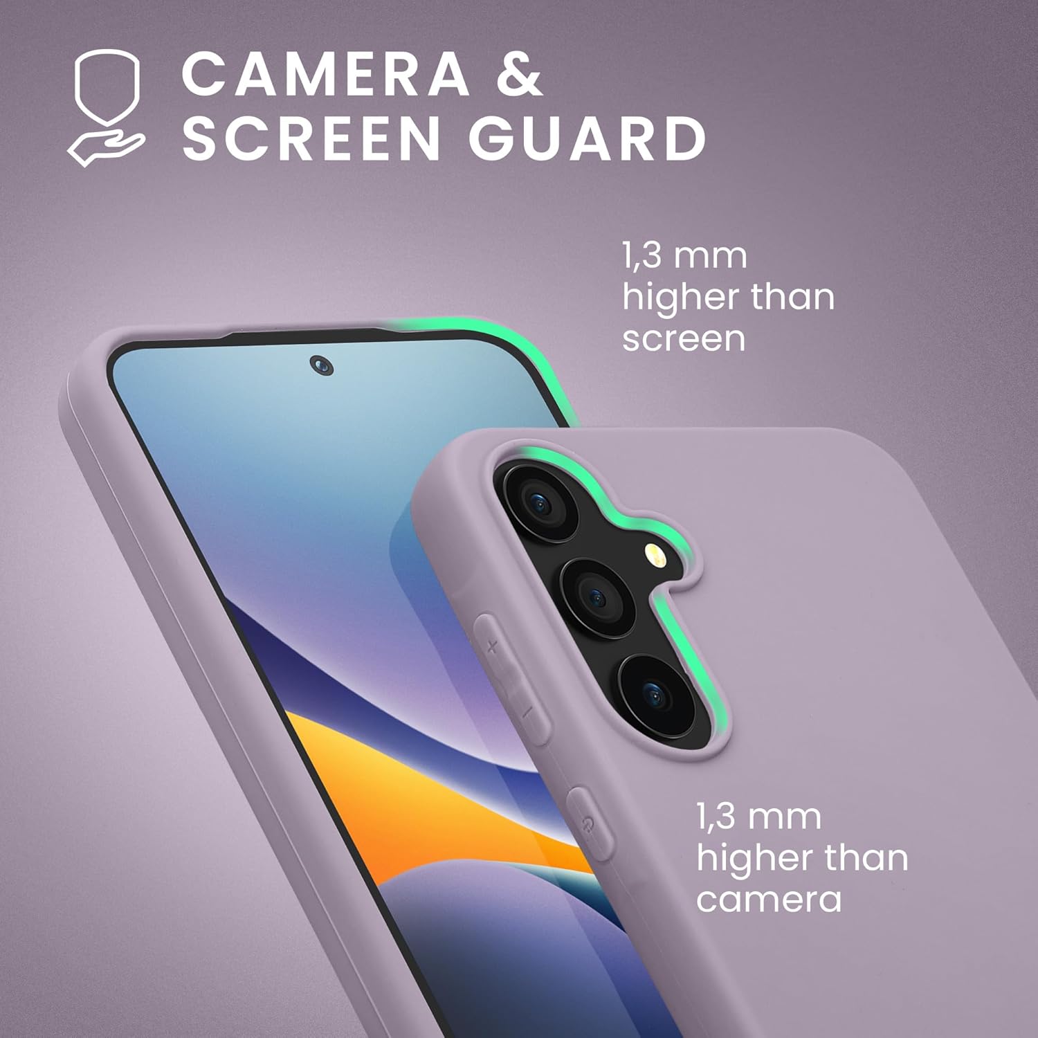 KW Samsung Galaxy A55 5G Λεπτή Θήκη Σιλικόνης TPU - Lavender