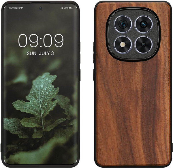 KW Xiaomi Redmi Note 14 Pro+ 5G Θήκη από Φυσικό Ξύλο - Vintage Brown - likebrands.gr