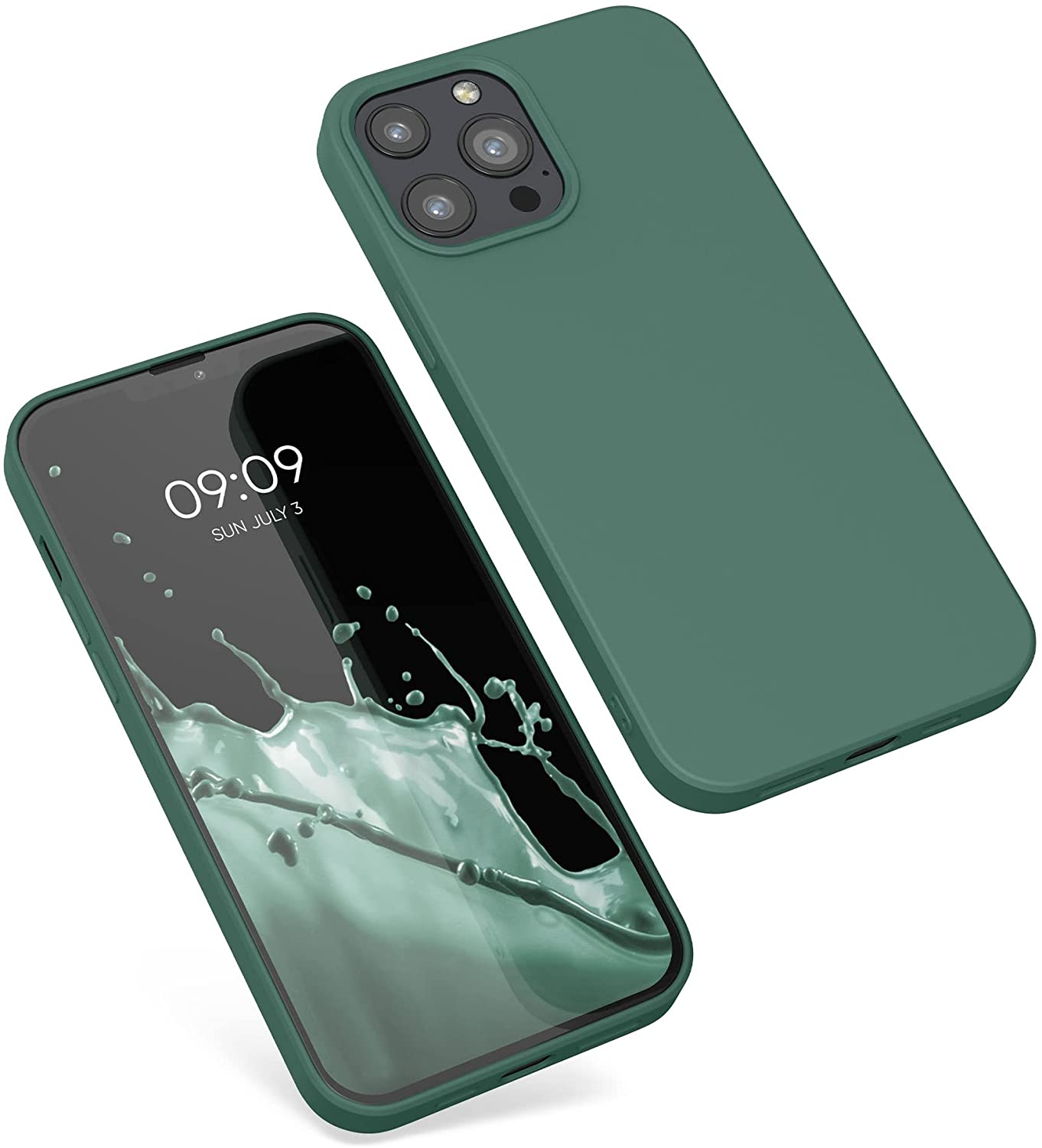 KW iPhone 13 Pro Max Θήκη Σιλικόνης Rubberized TPU - Forest Green - 55975.166
