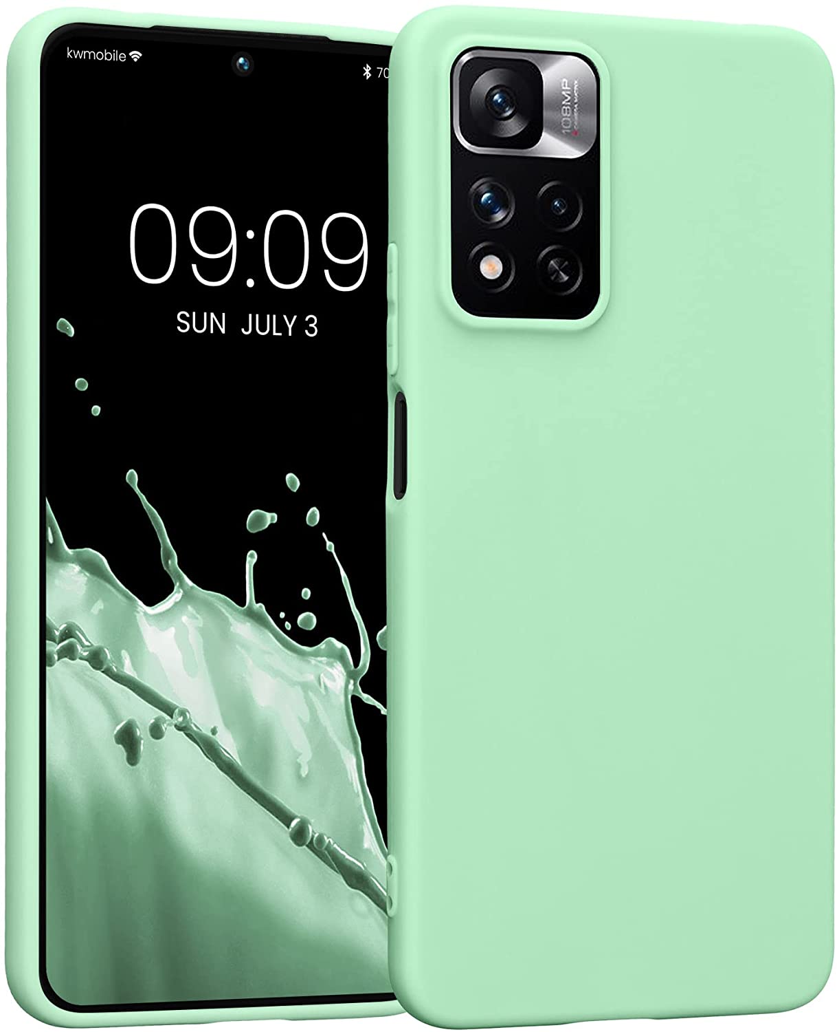 KW Xiaomi Redmi Note 11 Pro+ 5G Θήκη Σιλικόνης TPU - Mint Matte - 58095.50