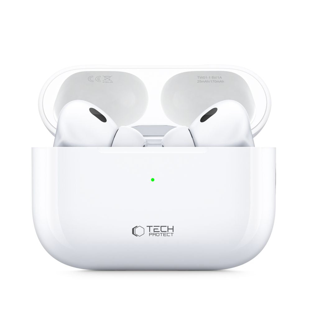 Tech-Protect Ultraboost TWS Earphone Pro - Ασύρματα ακουστικά για Κλήσεις / Μουσική - White