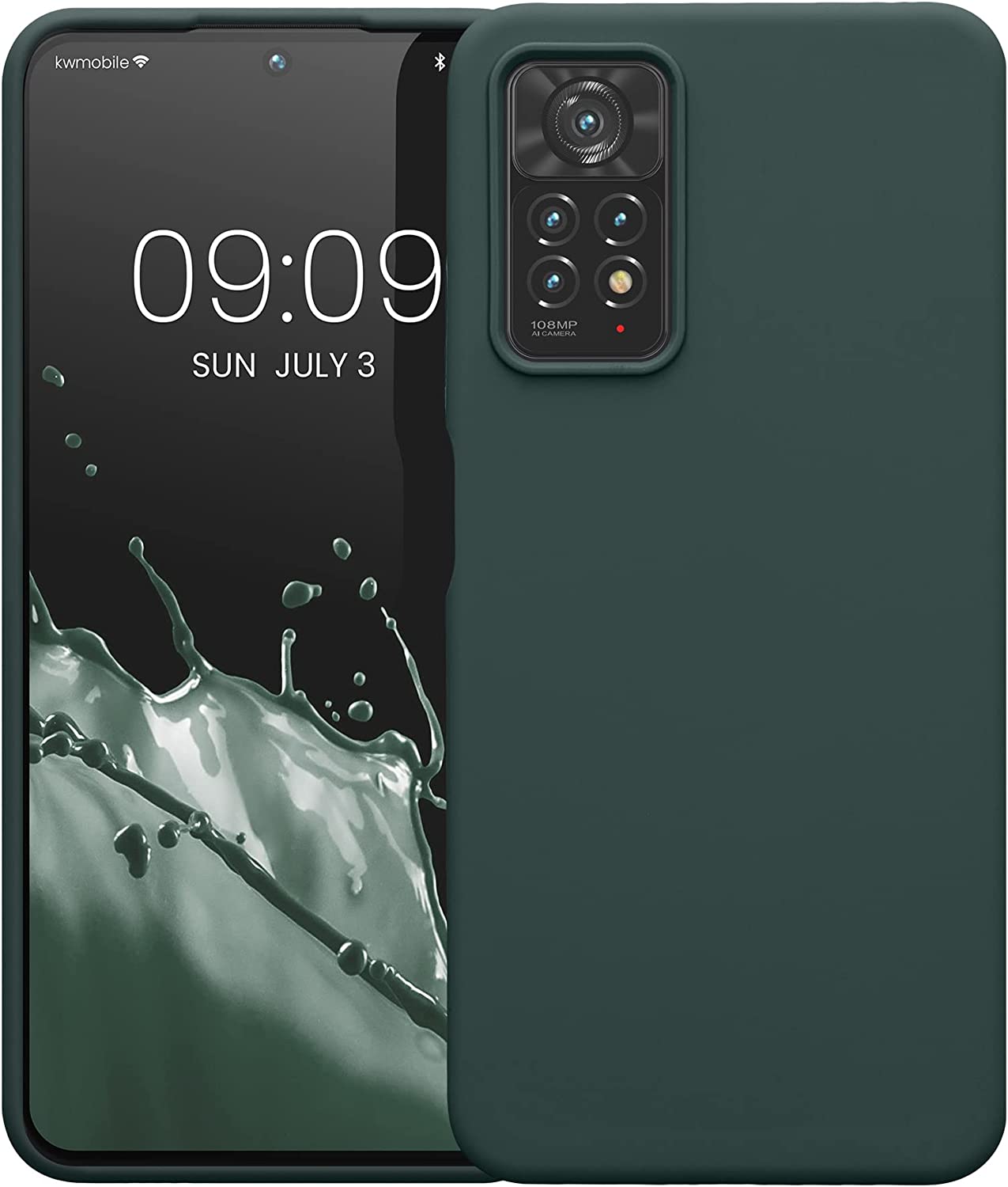 KW Xiaomi Redmi Note 11 Pro / Note 11 Pro 5G Θήκη Σιλικόνης Rubberized TPU - Blue Green - 57373.171