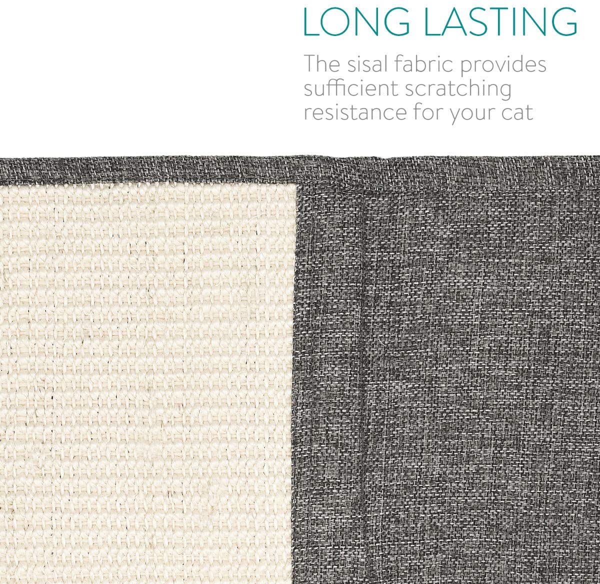 Navaris Scratch Carpet for Side of Sofa Προστατευτικό Καναπέ από Γρατζουνιές Γάτας - Δεξιά Πλευρά - 50 x 70 cm - Dark Grey - 47363.01