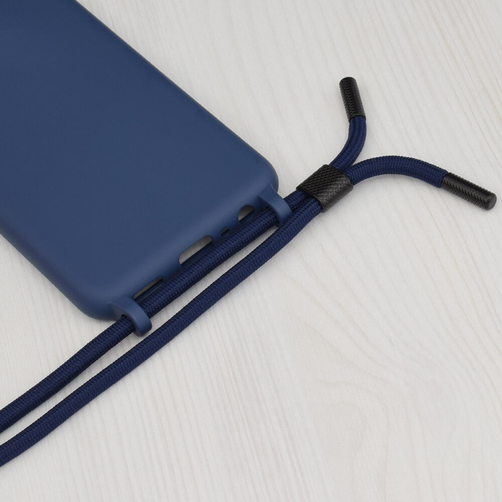 Techsuit Xiaomi Redmi Note 11 Pro+ 5G Crossbody Lanyard Θήκη Σιλικόνης TPU με Λουράκι - Blue