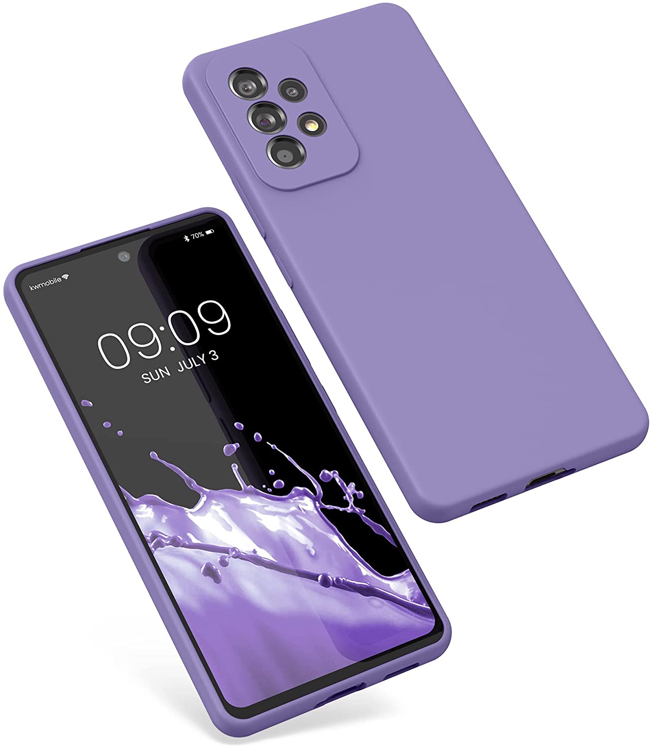 KW Samsung Galaxy A53 5G Θήκη Σιλικόνης Rubberized TPU - Violet Purple - 57835.222