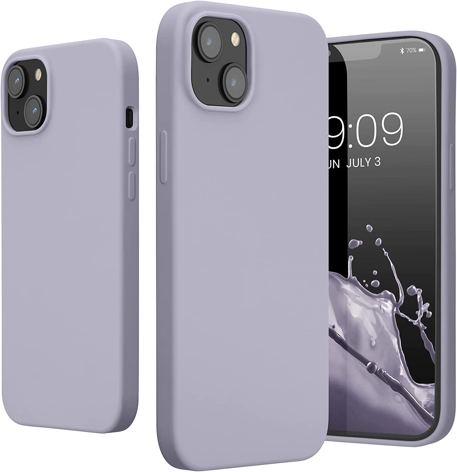 KW iPhone 14 Plus Θήκη Σιλικόνης TPU - Light Lavender - 59072.139