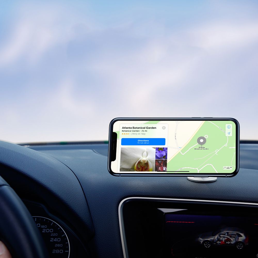 Tech-Protect Metal Plates - Δύο Μεταλλικές Πλακέτες με Αυτοκόλλητο για Μαγνητικές Βάσεις Αυτοκινήτου - Silver / Black