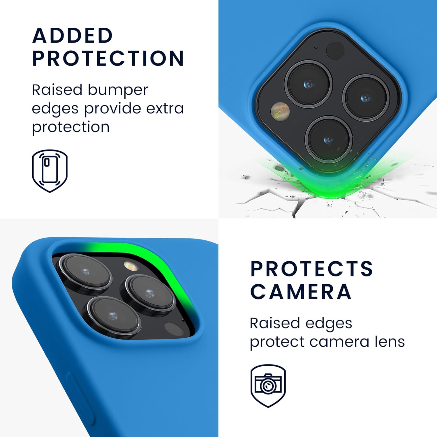 KW iPhone 15 Pro Θήκη Σιλικόνης Rubberized TPU - Sea Breeze