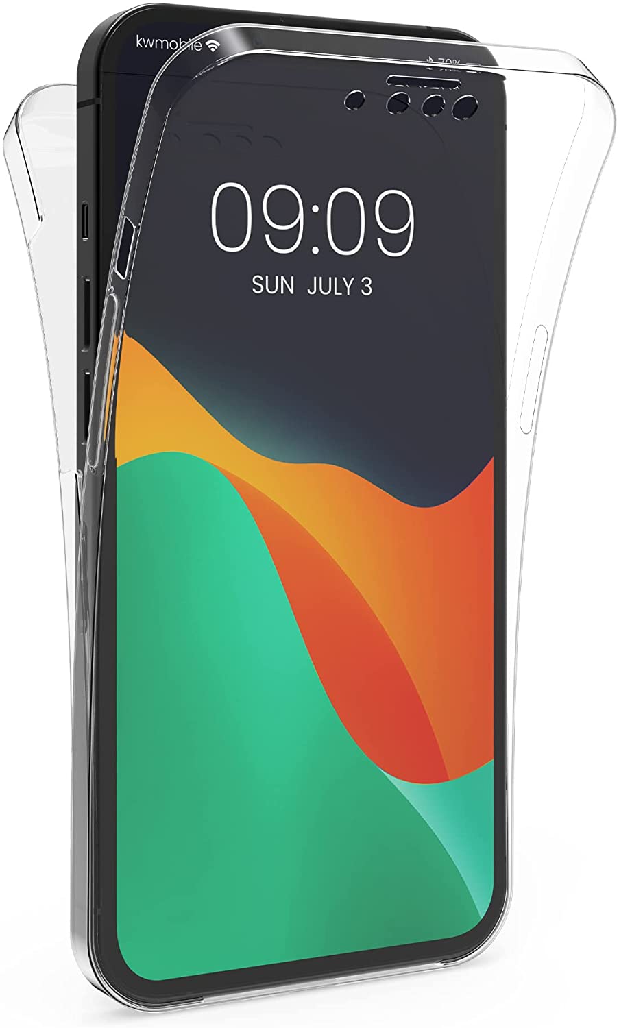 KW iPhone 13 Pro Θήκη Σιλικόνης Full Body - Διάφανη - 58272.03